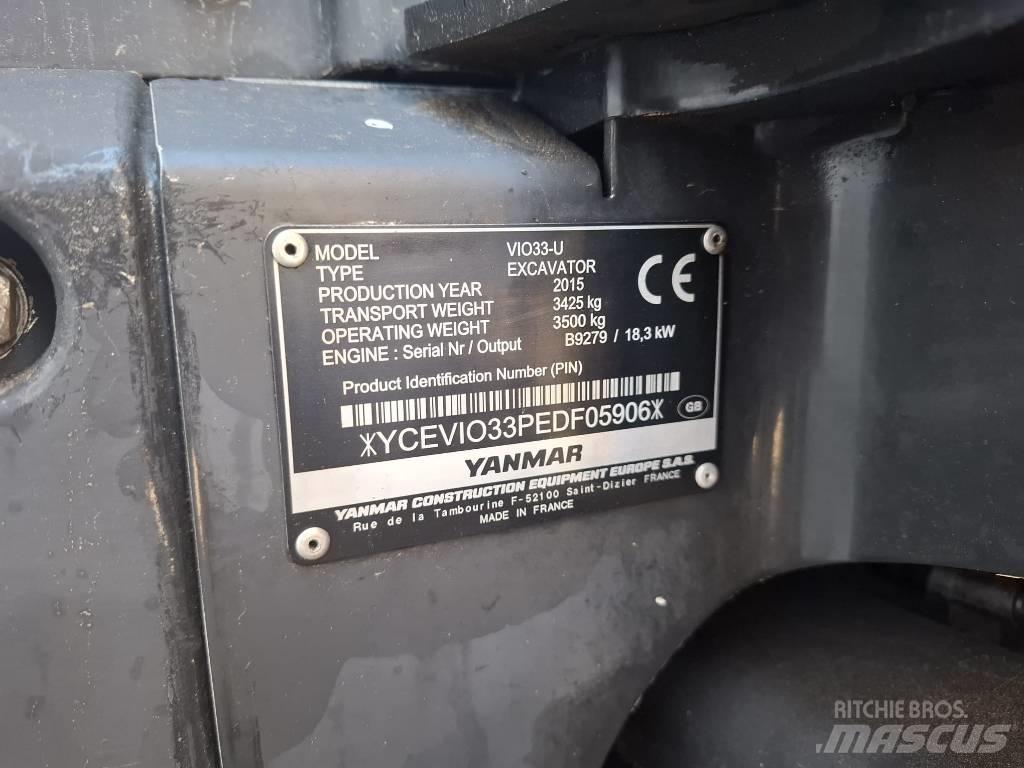 Yanmar Vio 33 U Minigravemaskiner
