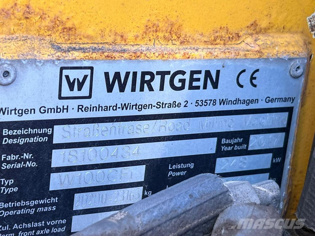 Wirtgen W100CFI Asfalt-koldfræsere