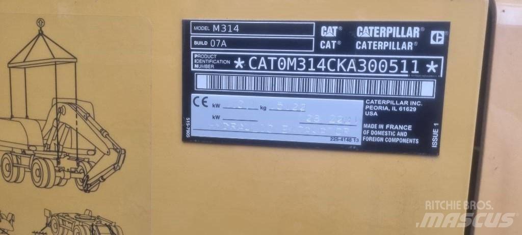 CAT M314 F Gravemaskiner på hjul
