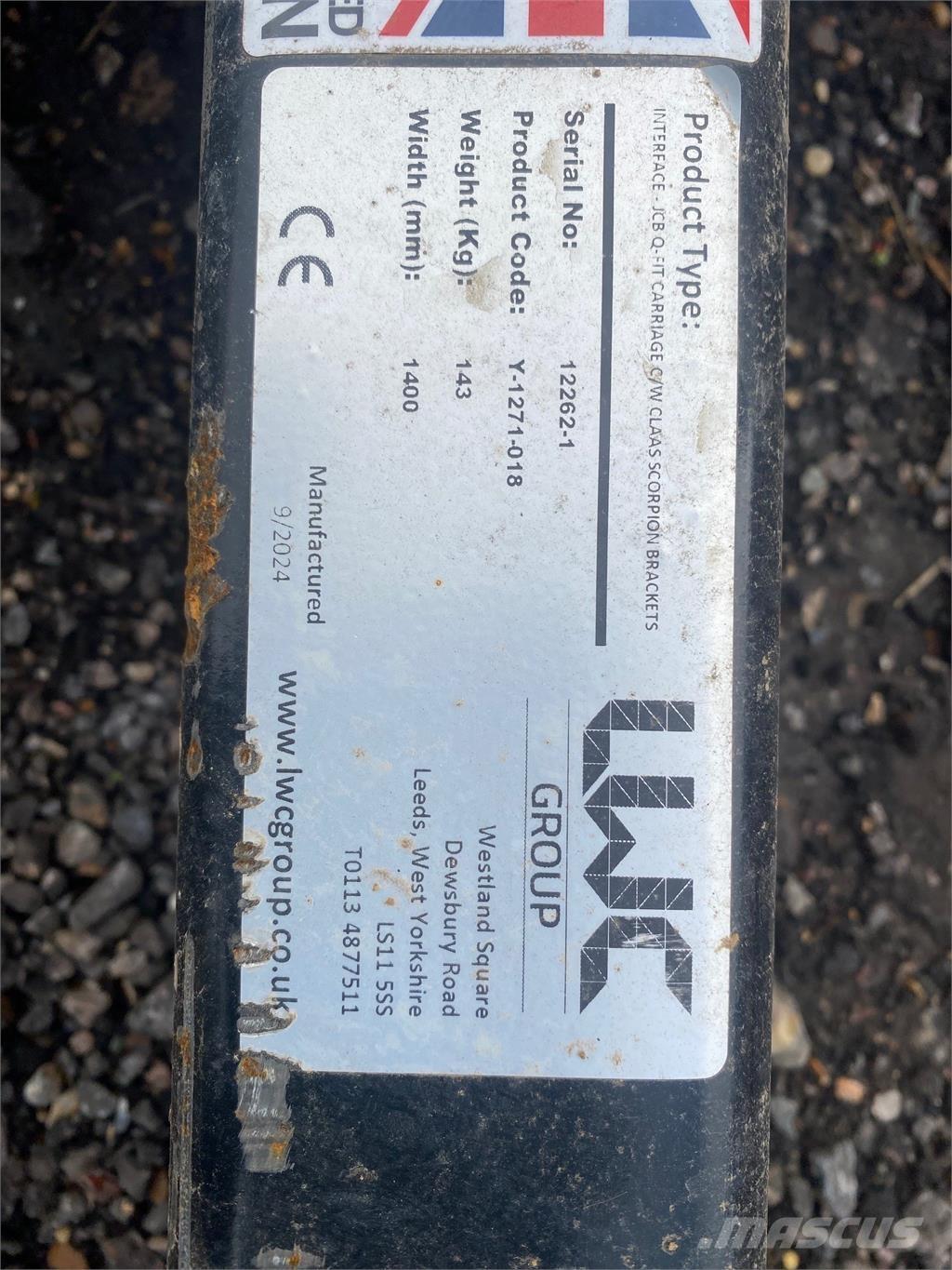  ADAPTOR PLATE Teleskoplæssere til landbrug