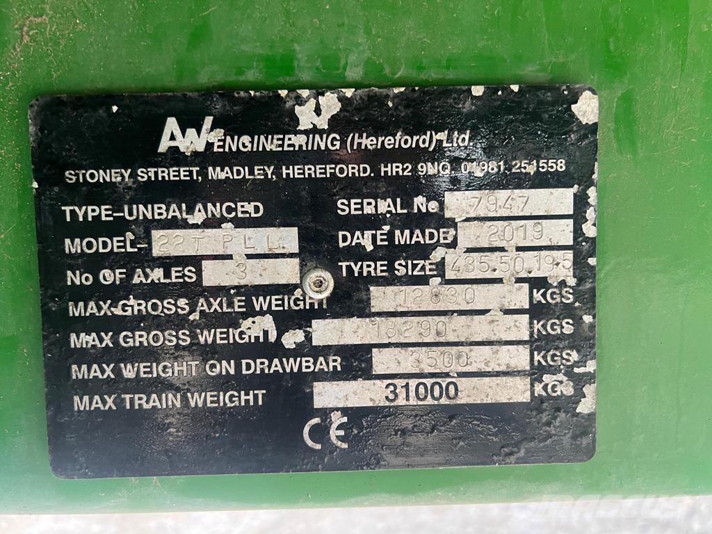  AW Trailers BALE Almindelige vogne