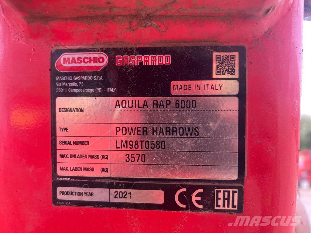Maschio AQUILA 6M Elektriske harver / jordfræsere