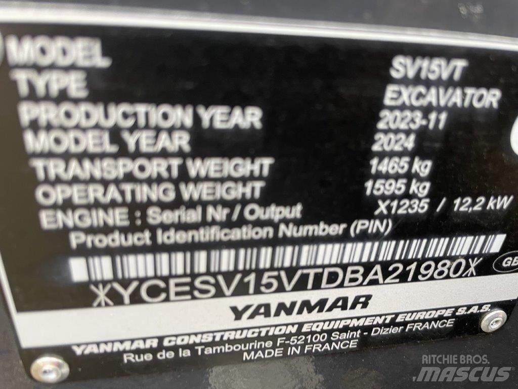 Yanmar SV15VT Midi-gravemaskiner 7t - 12t