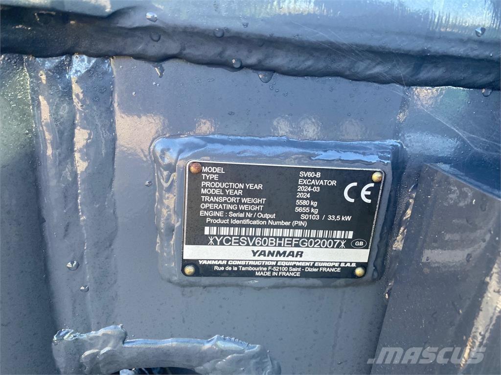 Yanmar SV60-B Midi-gravemaskiner 7t - 12t