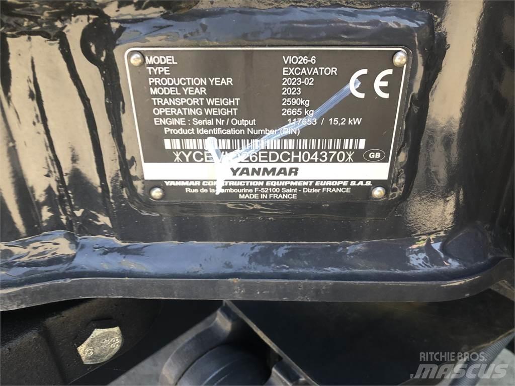 Yanmar VIO26-6 Midi-gravemaskiner 7t - 12t