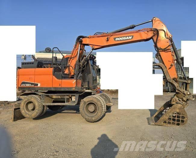 Doosan DX 140 W-5 Gravemaskiner på hjul