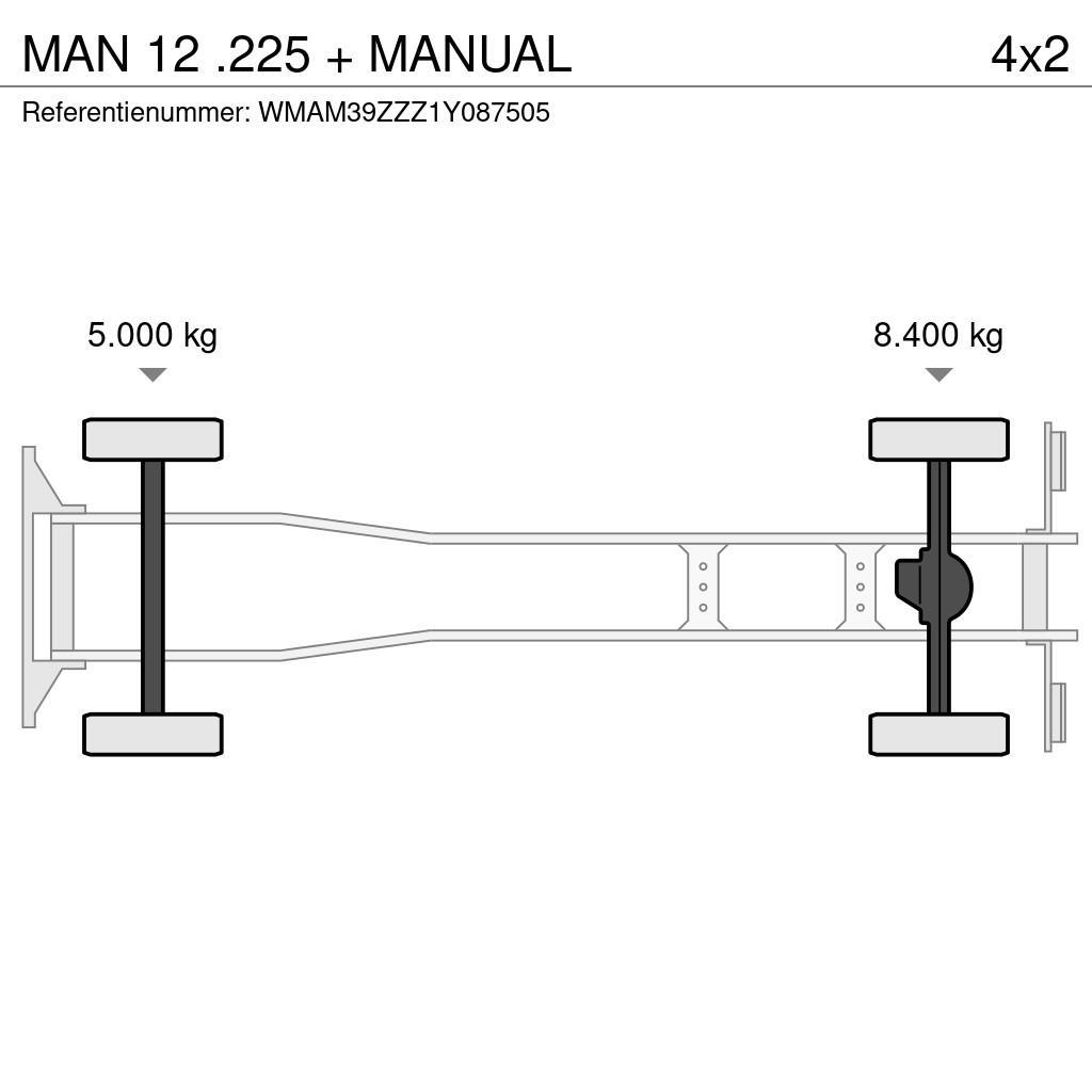 MAN 12 .225 + MANUAL Lastbiler til dyretransport