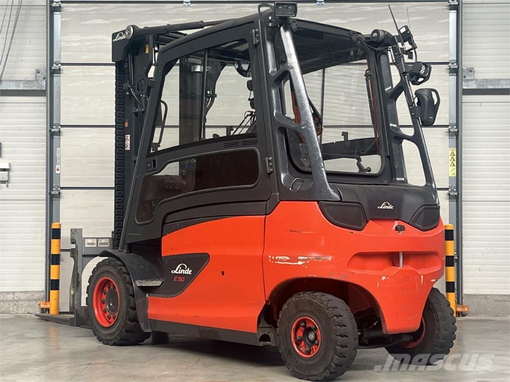 Linde E 50HL-01 El gaffeltrucks