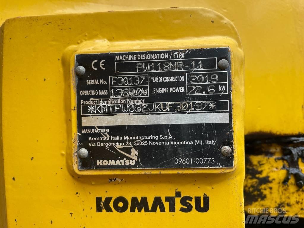 Komatsu PW 118 Gravemaskiner på hjul