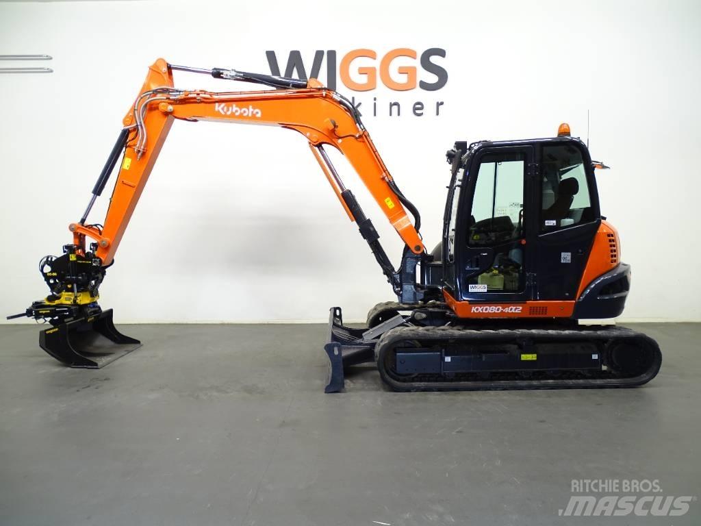 Kubota KX 080-4a Midi-gravemaskiner 7t - 12t
