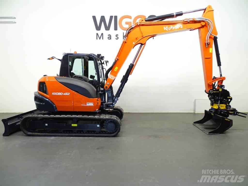 Kubota KX 080-4a Midi-gravemaskiner 7t - 12t