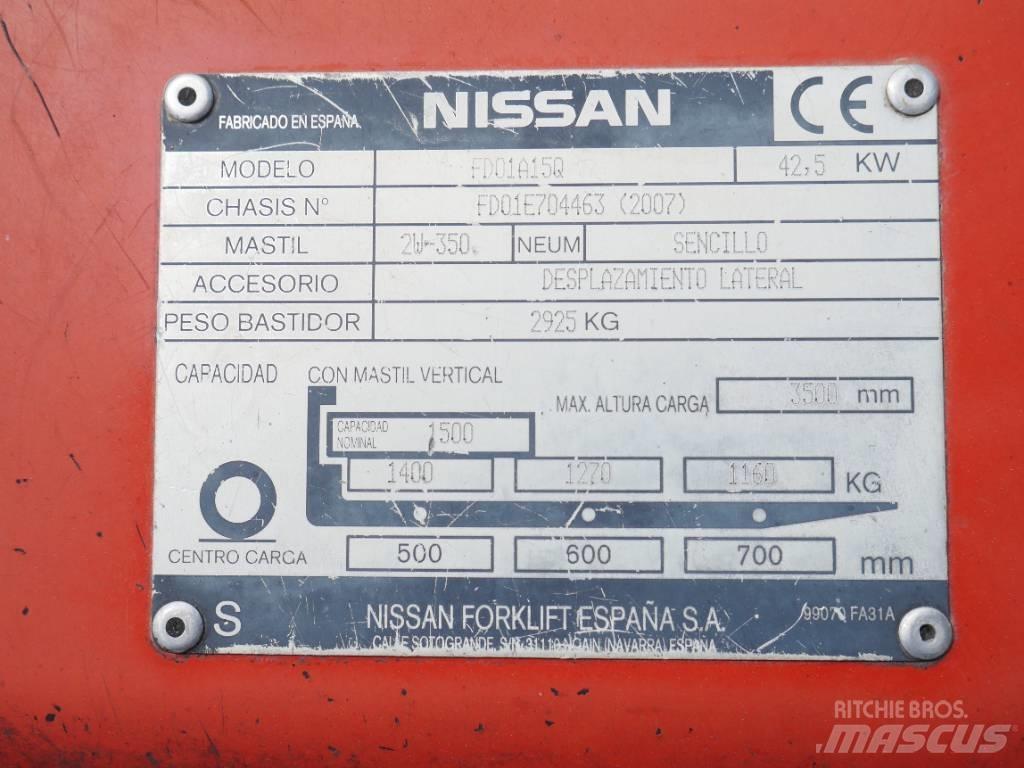Nissan FD01 A 15 Q Diesel gaffeltrucks