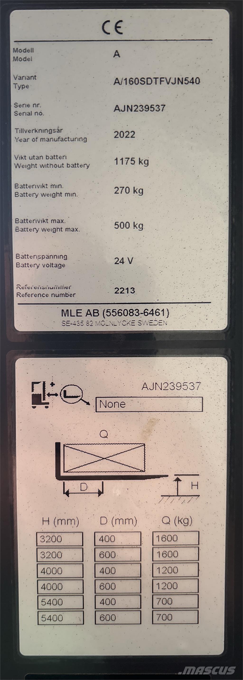 Atlet A160 Selvkørende stablere