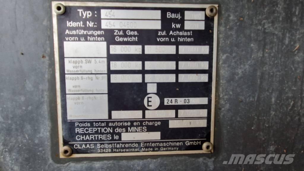 CLAAS lexion 460 Mejetærskere