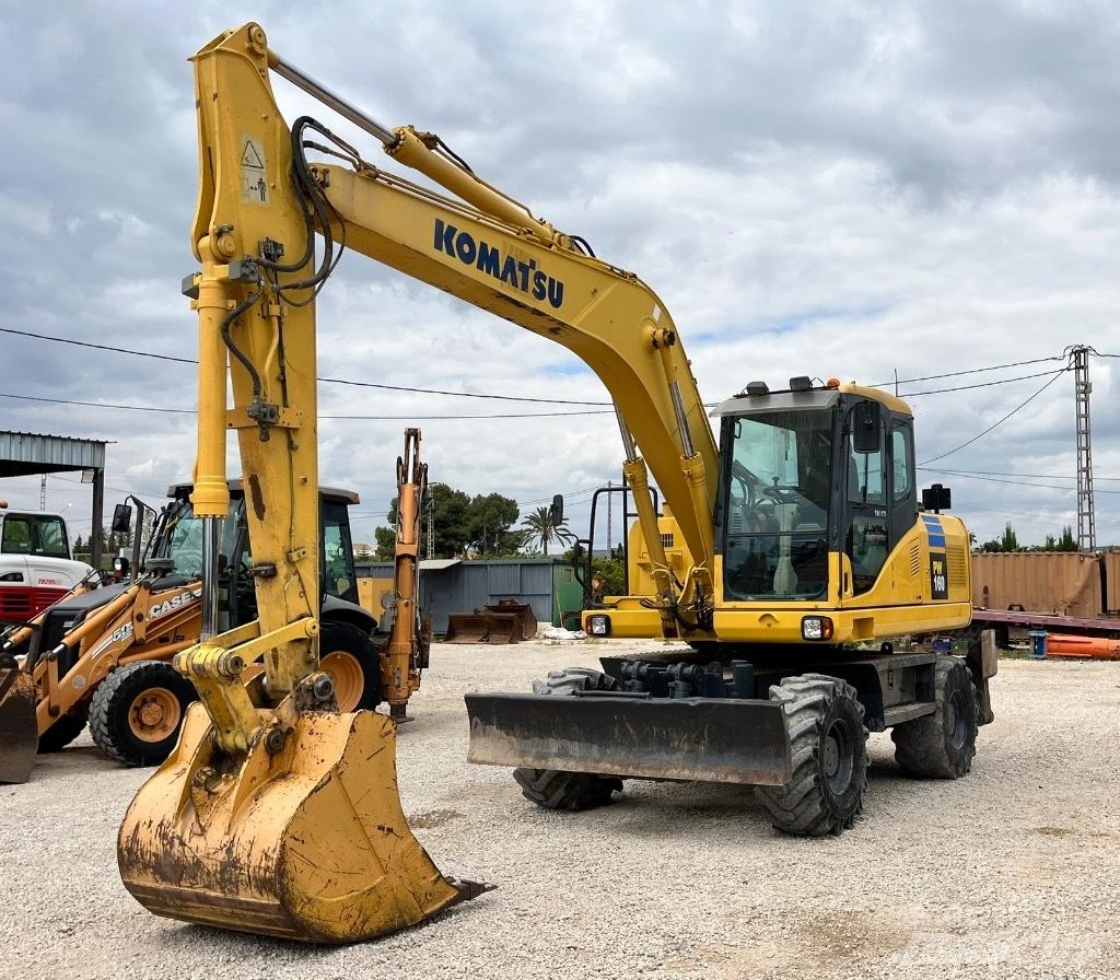 Komatsu PW 160 Gravemaskiner på hjul