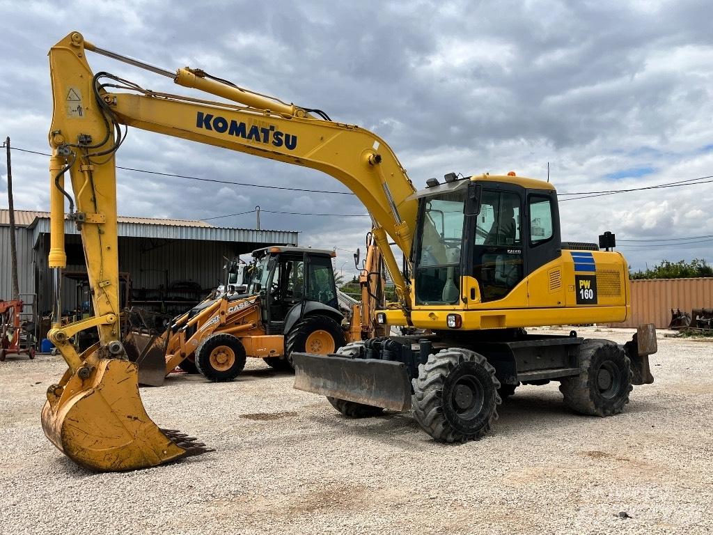 Komatsu PW 160 Gravemaskiner på hjul
