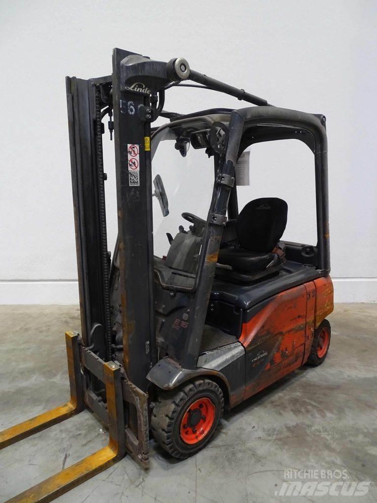 Linde E16P-02 El gaffeltrucks