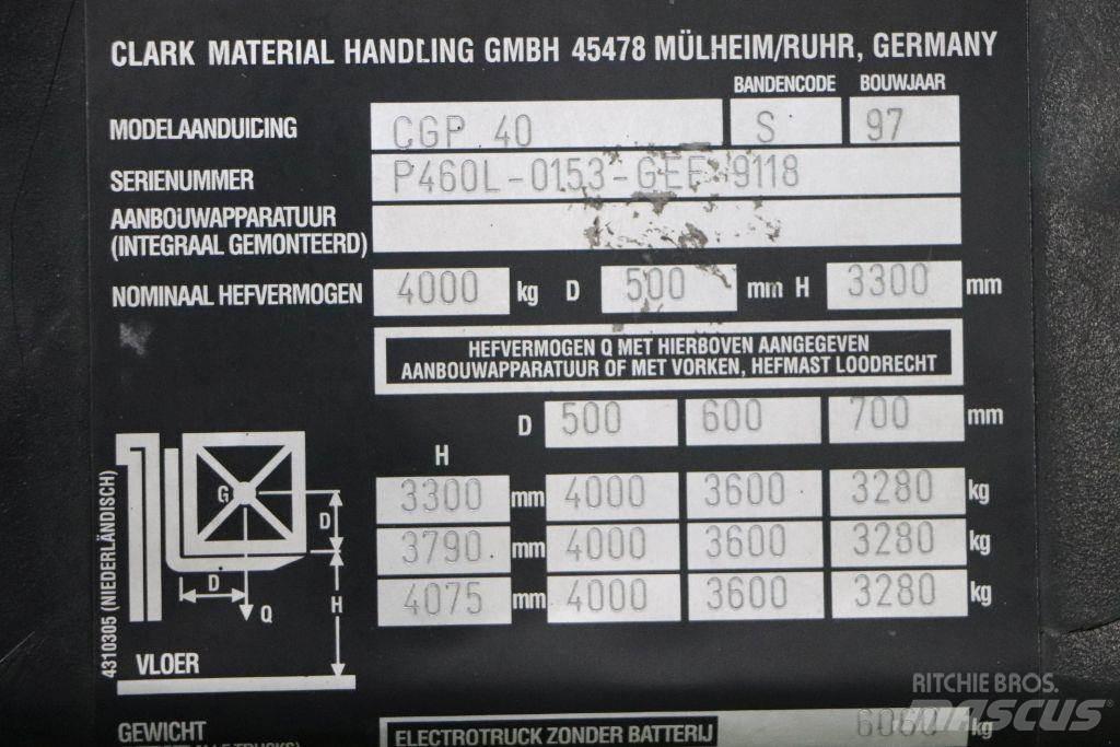 Clark CGP40 LPG gaffeltrucks