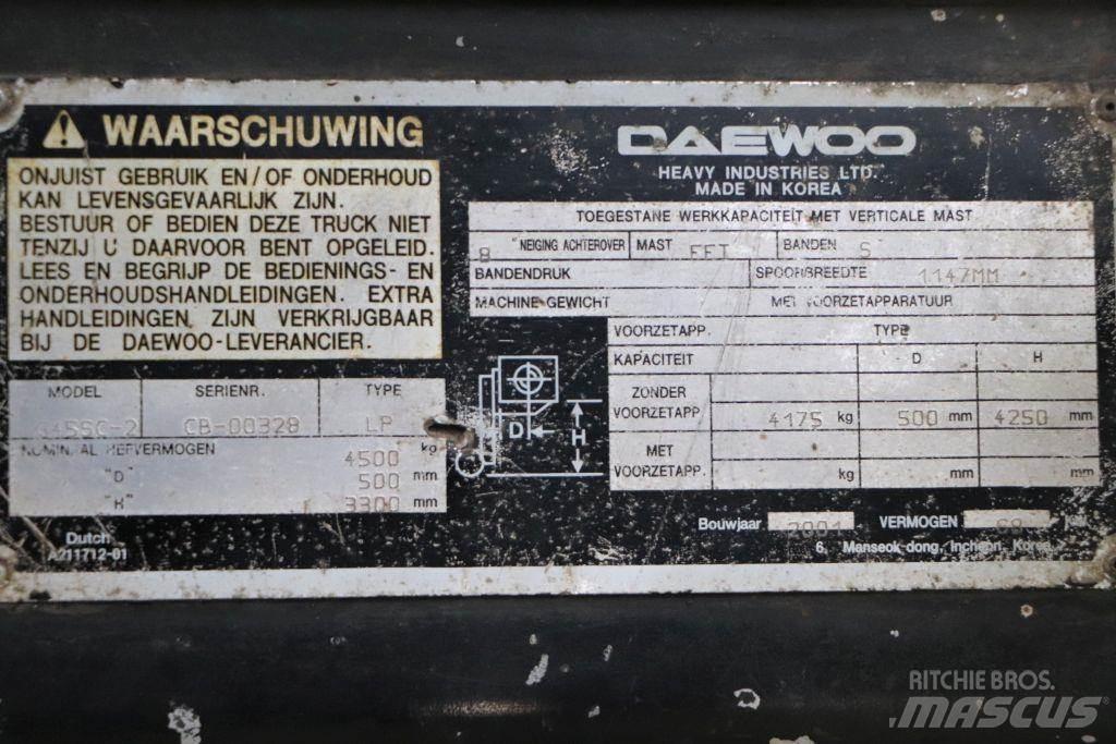 Daewoo G45SC-2 LPG gaffeltrucks