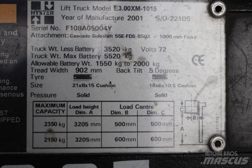Hyster E3.00XM El gaffeltrucks