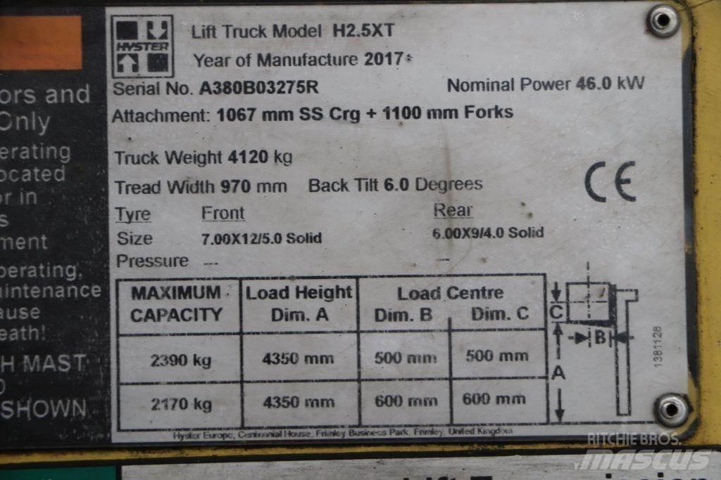 Hyster H2.5XT LPG gaffeltrucks