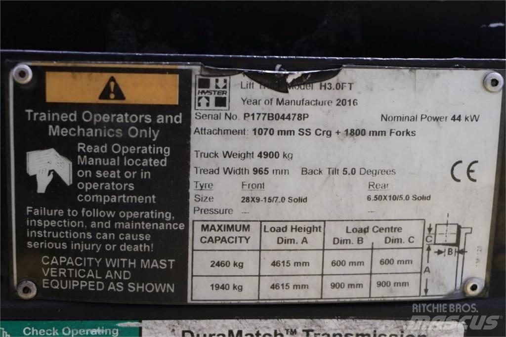 Hyster H3.0FT LPG gaffeltrucks