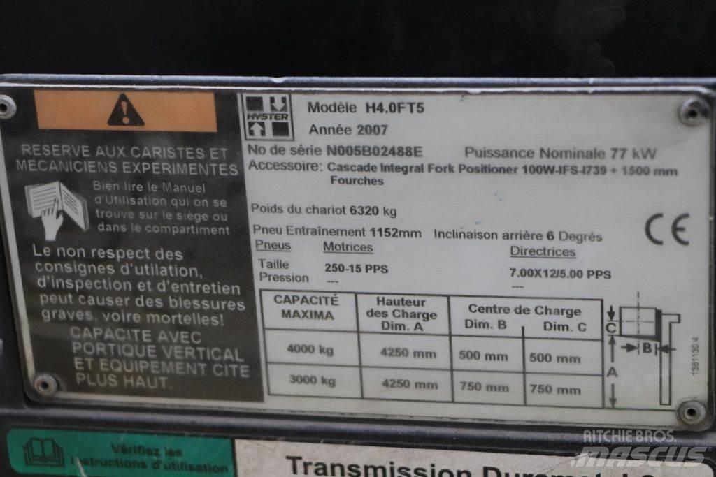 Hyster H4.0FT5 LPG gaffeltrucks