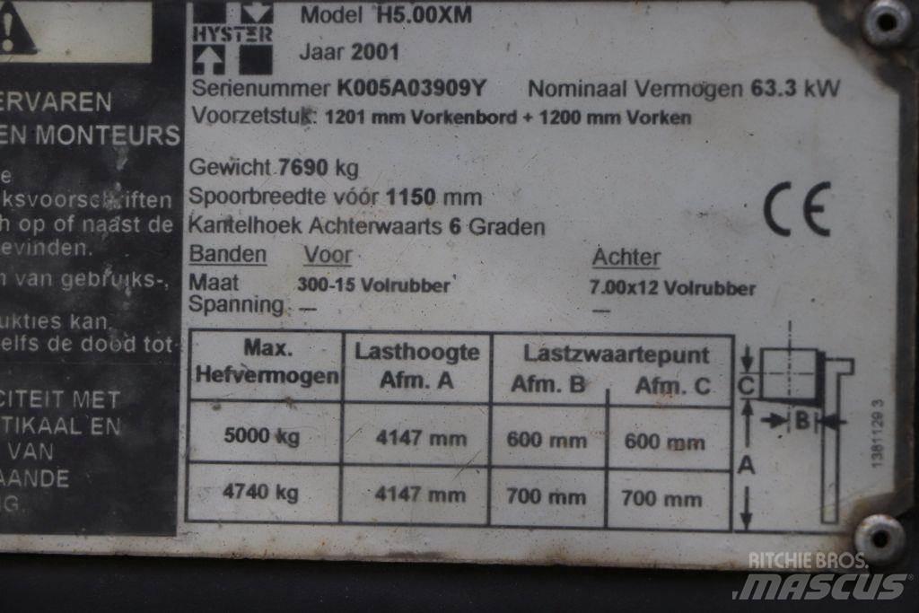 Hyster H5.00XM LPG gaffeltrucks