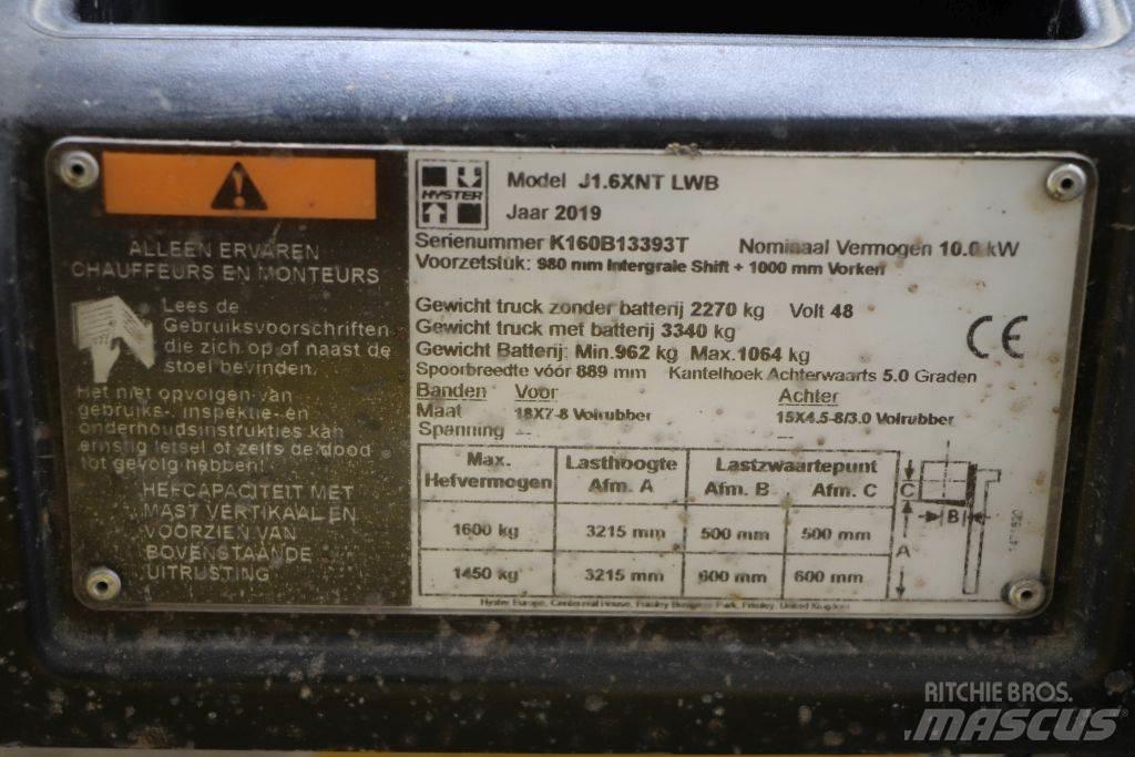 Hyster J1.6XNT El gaffeltrucks