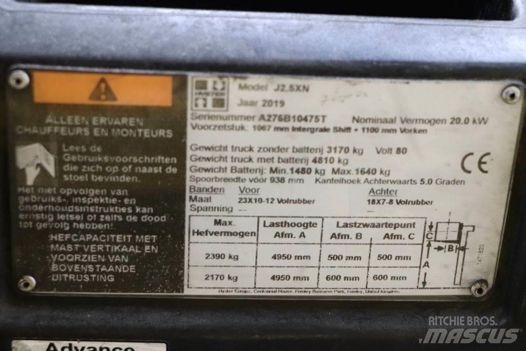 Hyster J2.5XN El gaffeltrucks