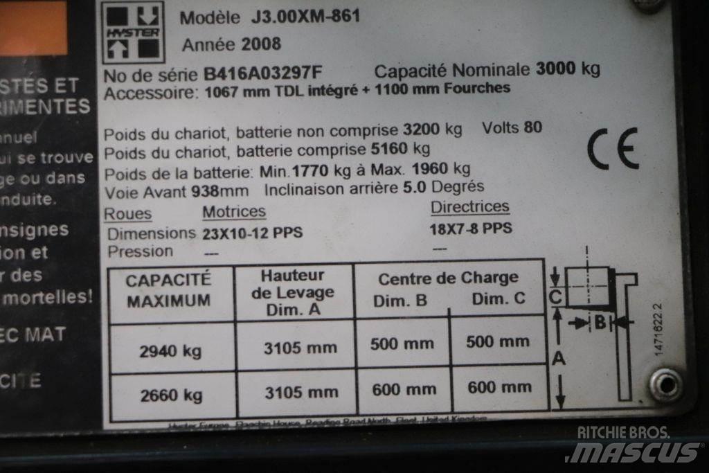 Hyster J3.00XM El gaffeltrucks