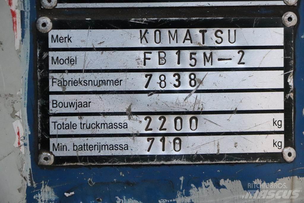 Komatsu FB15M-2 El gaffeltrucks