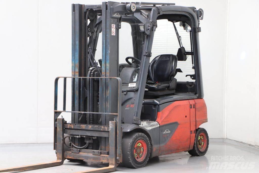 Linde E16P-02 El gaffeltrucks