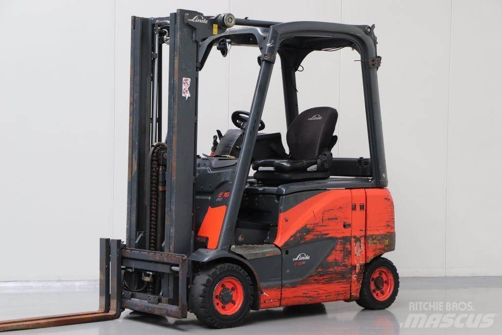 Linde E16PH-02 El gaffeltrucks