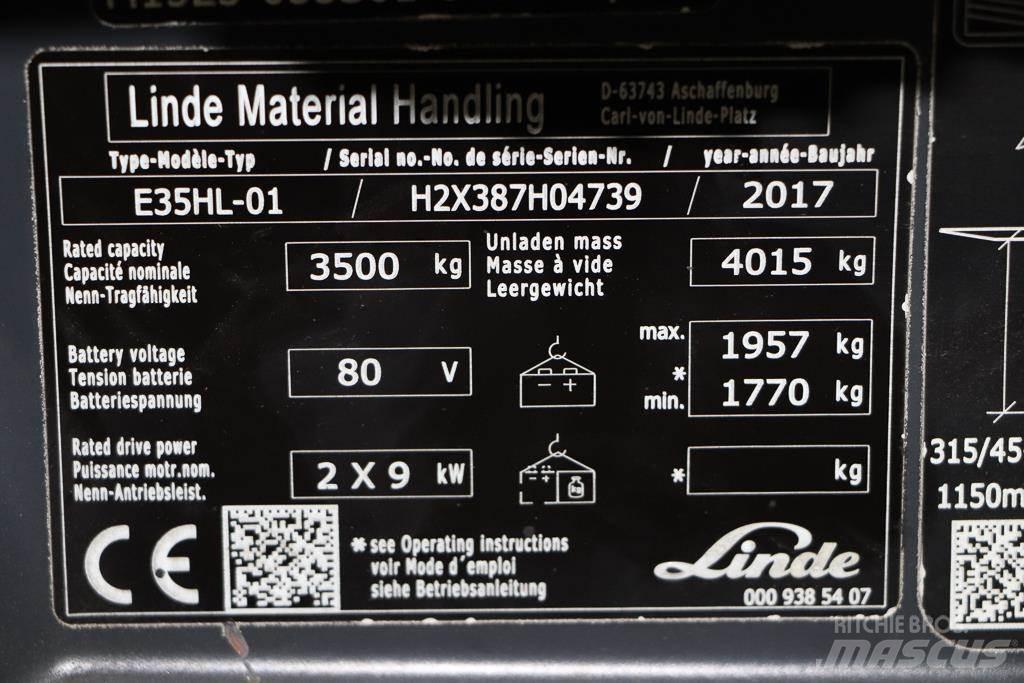 Linde E35HL-01 El gaffeltrucks