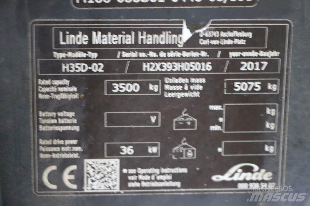 Linde H35D-02 Diesel gaffeltrucks