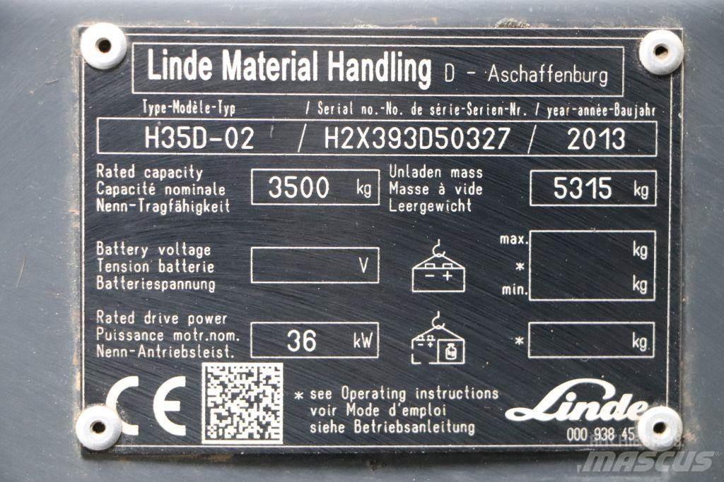 Linde H35D-02 Diesel gaffeltrucks