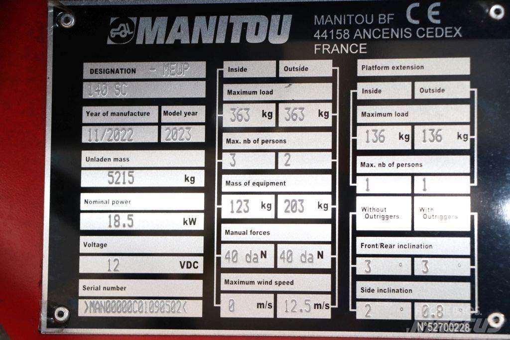 Manitou 140 SC Saxlifte