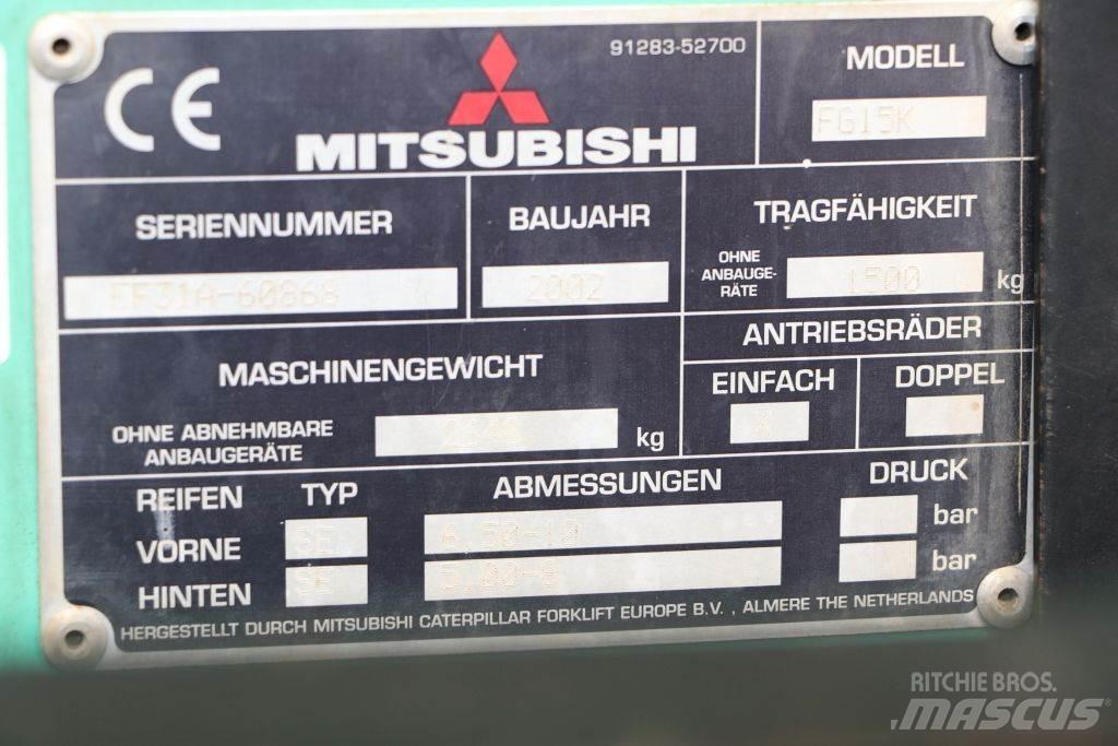 Mitsubishi FG15K LPG gaffeltrucks