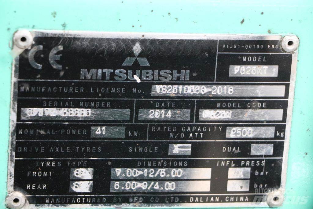Mitsubishi FG25NT LPG gaffeltrucks