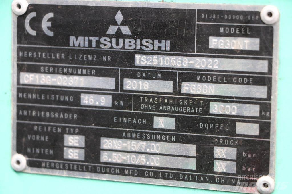 Mitsubishi FG30NT LPG gaffeltrucks