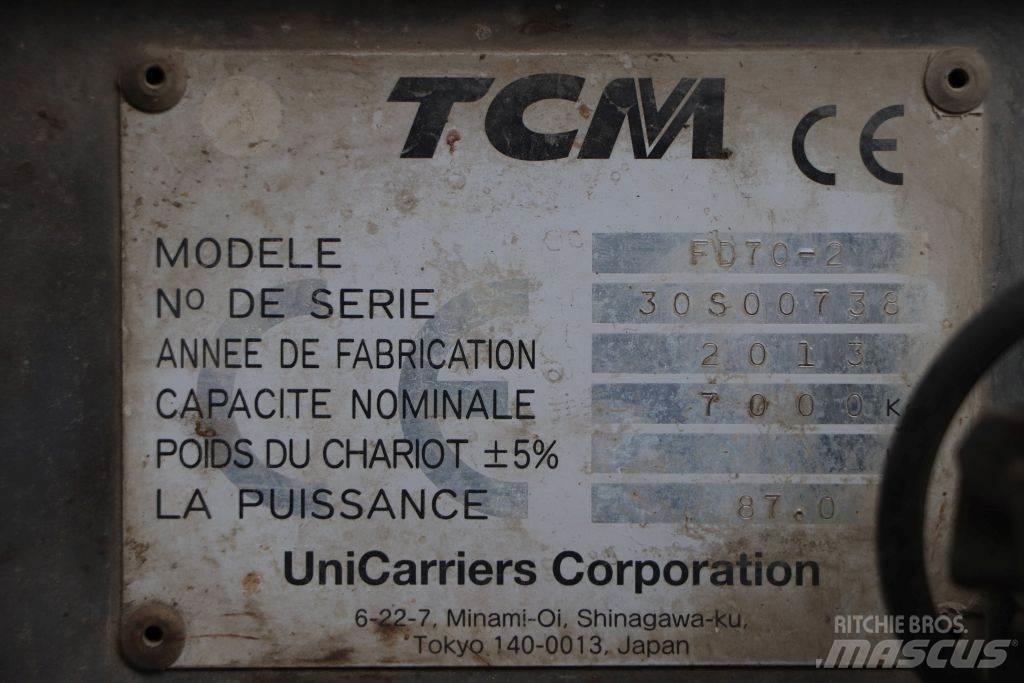 TCM FD70-2 Diesel gaffeltrucks