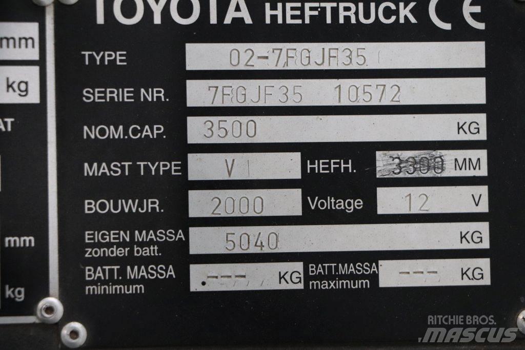 Toyota 02-7FGJF35 LPG gaffeltrucks