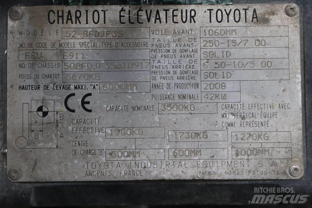 Toyota 52-8FDJF35 Diesel gaffeltrucks