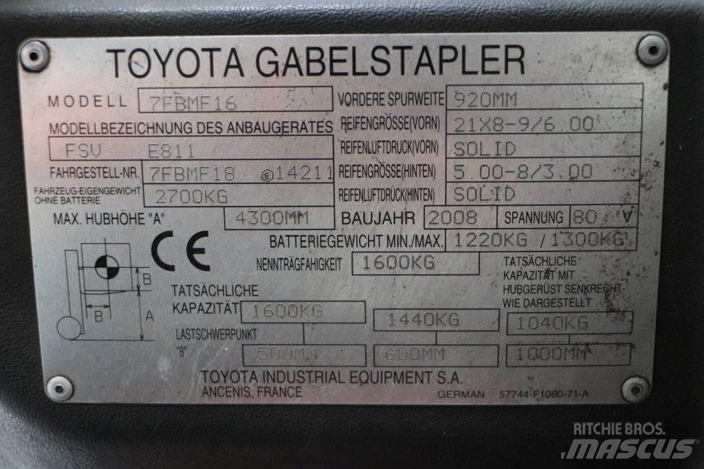 Toyota 7FBMF16 El gaffeltrucks