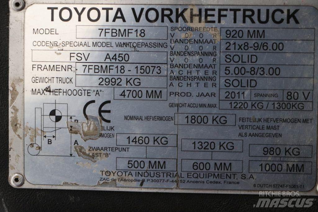 Toyota 7FBMF18 El gaffeltrucks
