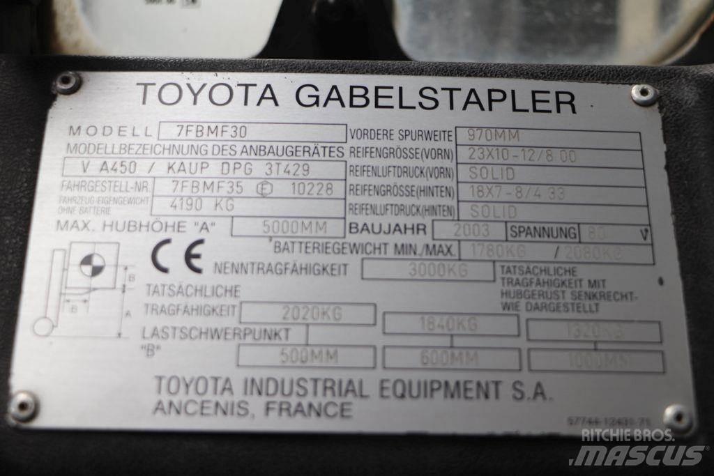 Toyota 7FBMF30 El gaffeltrucks
