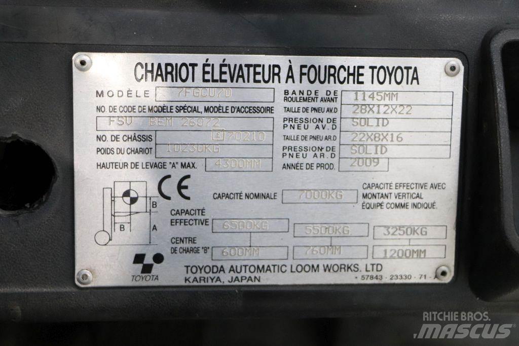 Toyota 7FGCU70 LPG gaffeltrucks