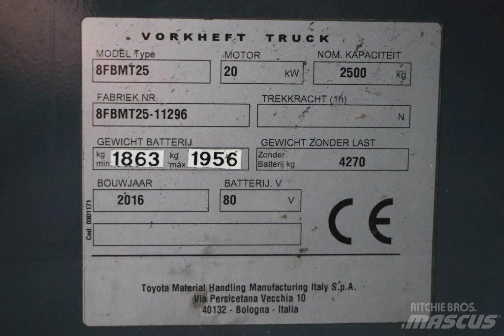 Toyota 8FBMT25 El gaffeltrucks