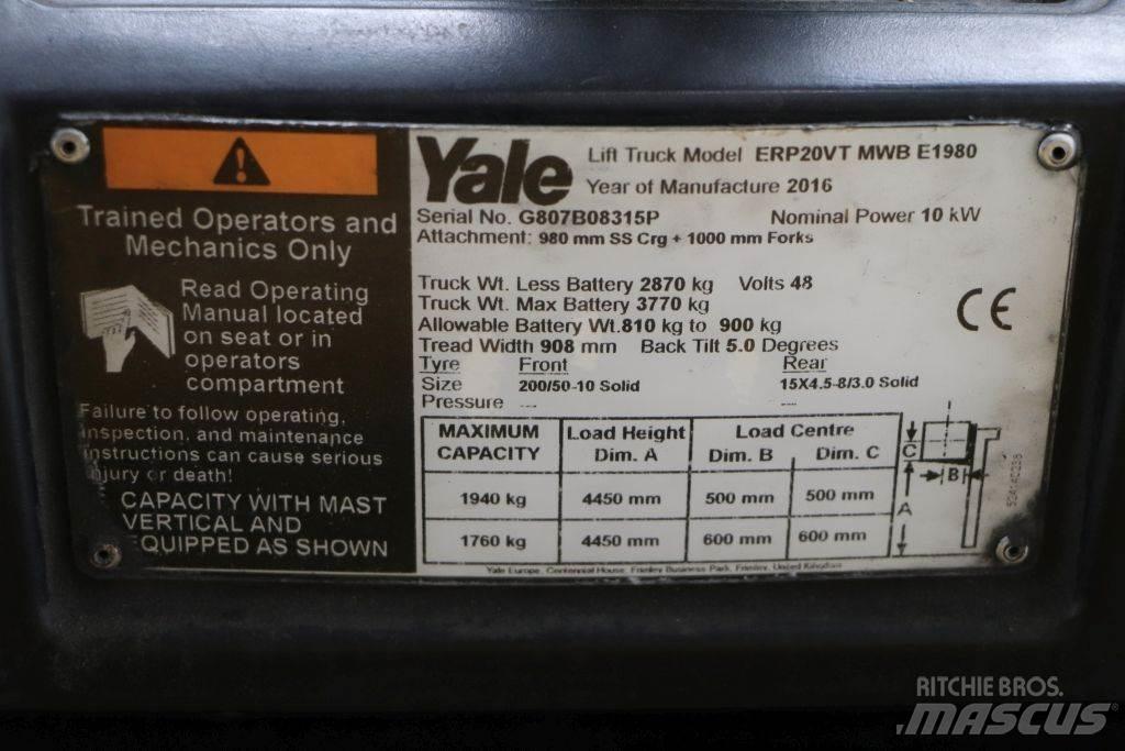 Yale ERP20VT El gaffeltrucks